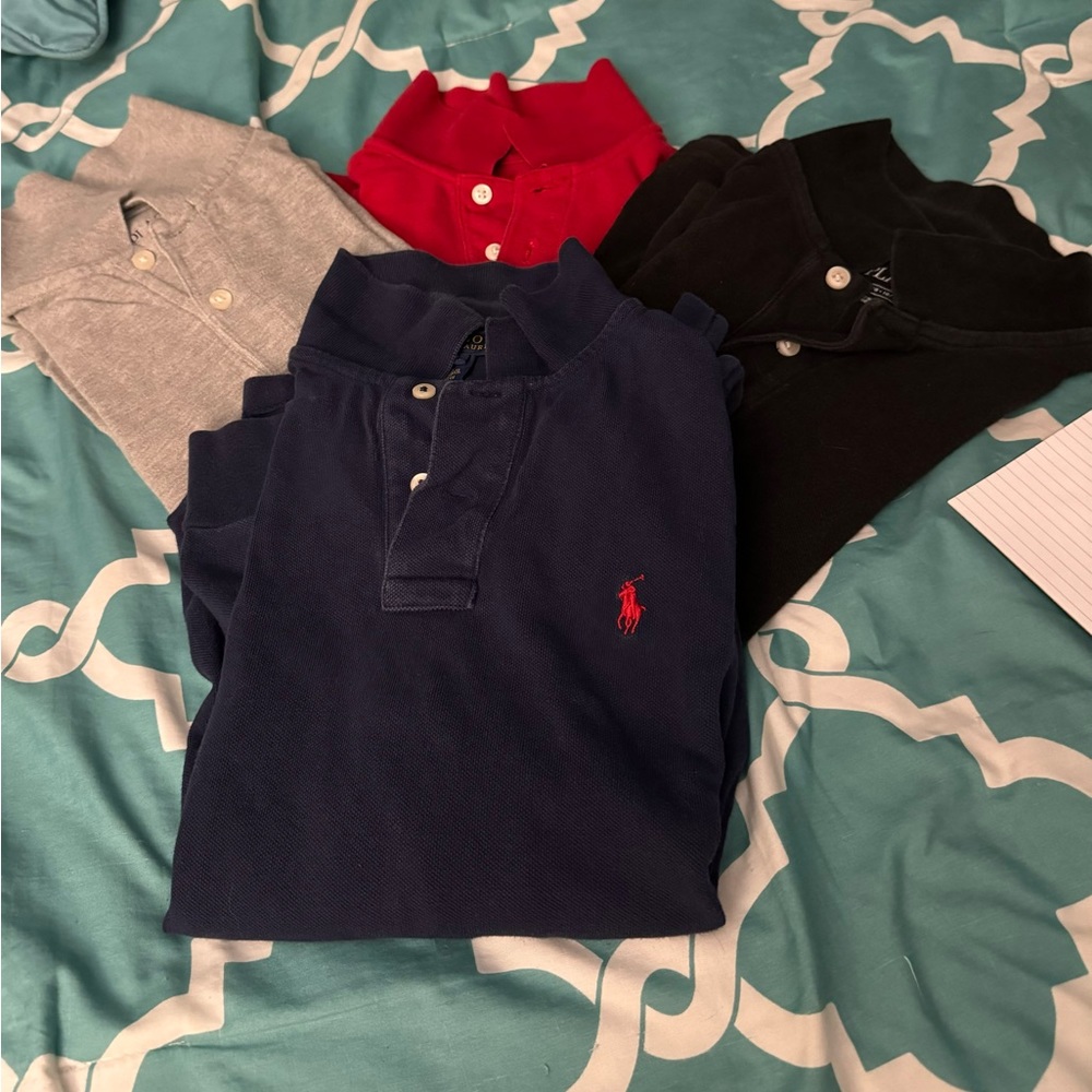Boys lot of 4 polo shirts size 10/12
